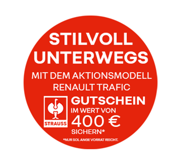 roter Kreis mit weißer Schrift