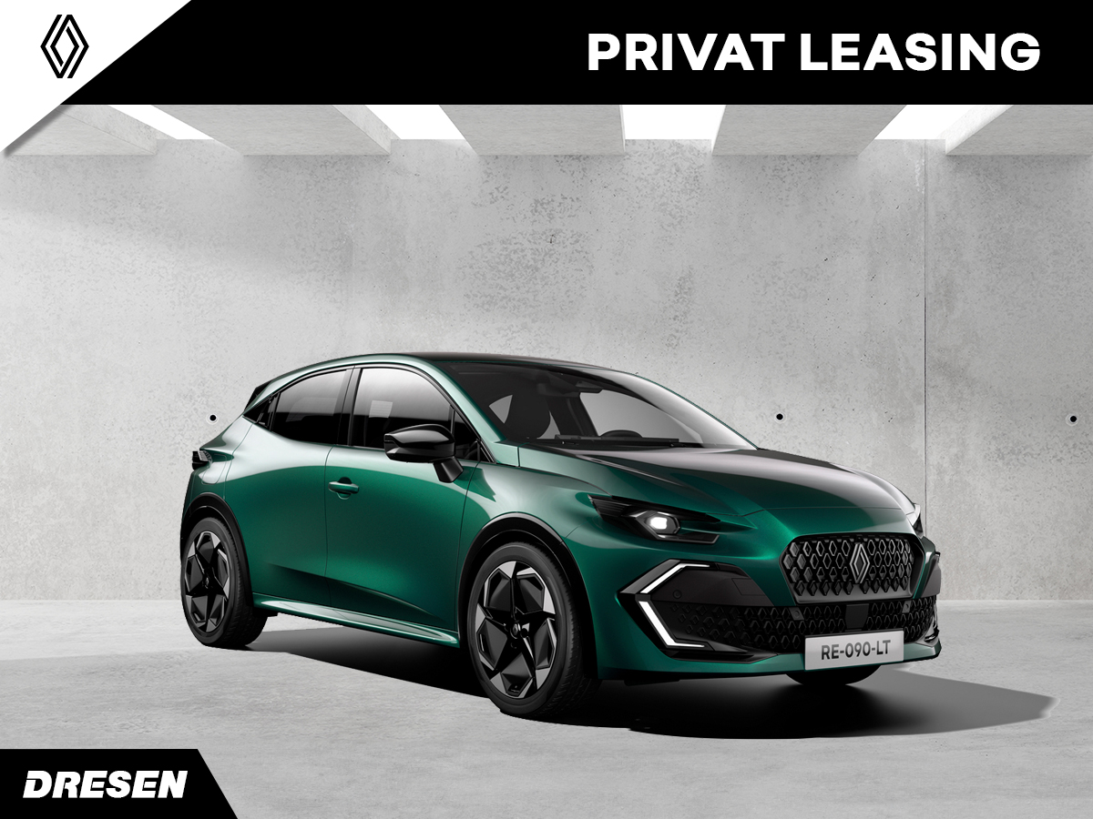 grüner Clio vor Betonwand