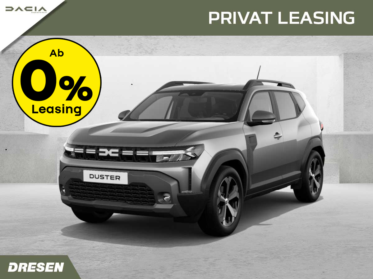 Dacia Duster grau mit gelben Störer 