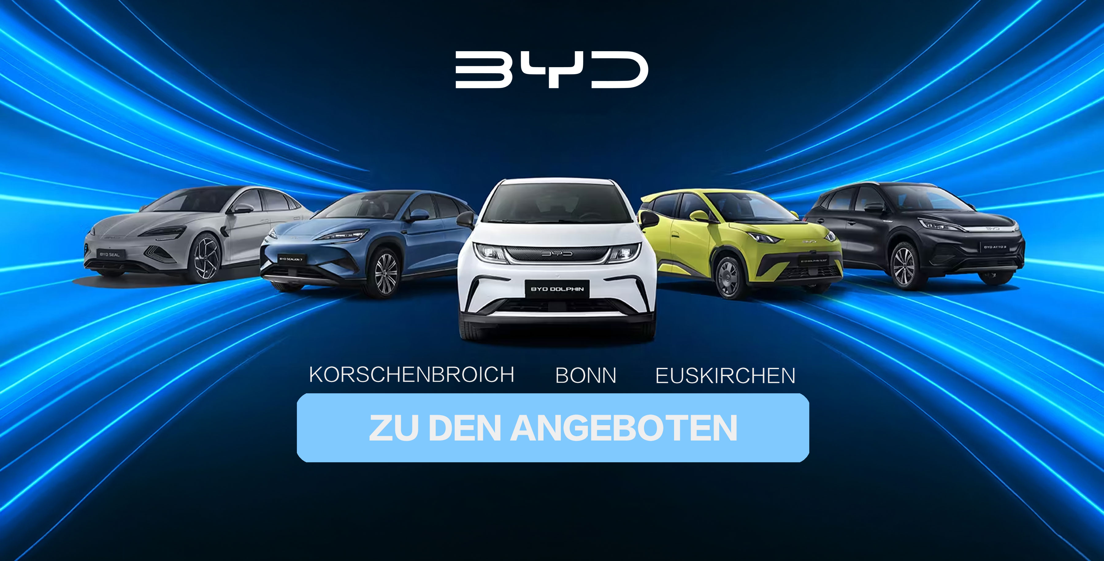 BYD Fahrzeugrange Verweis zu den Angeboten