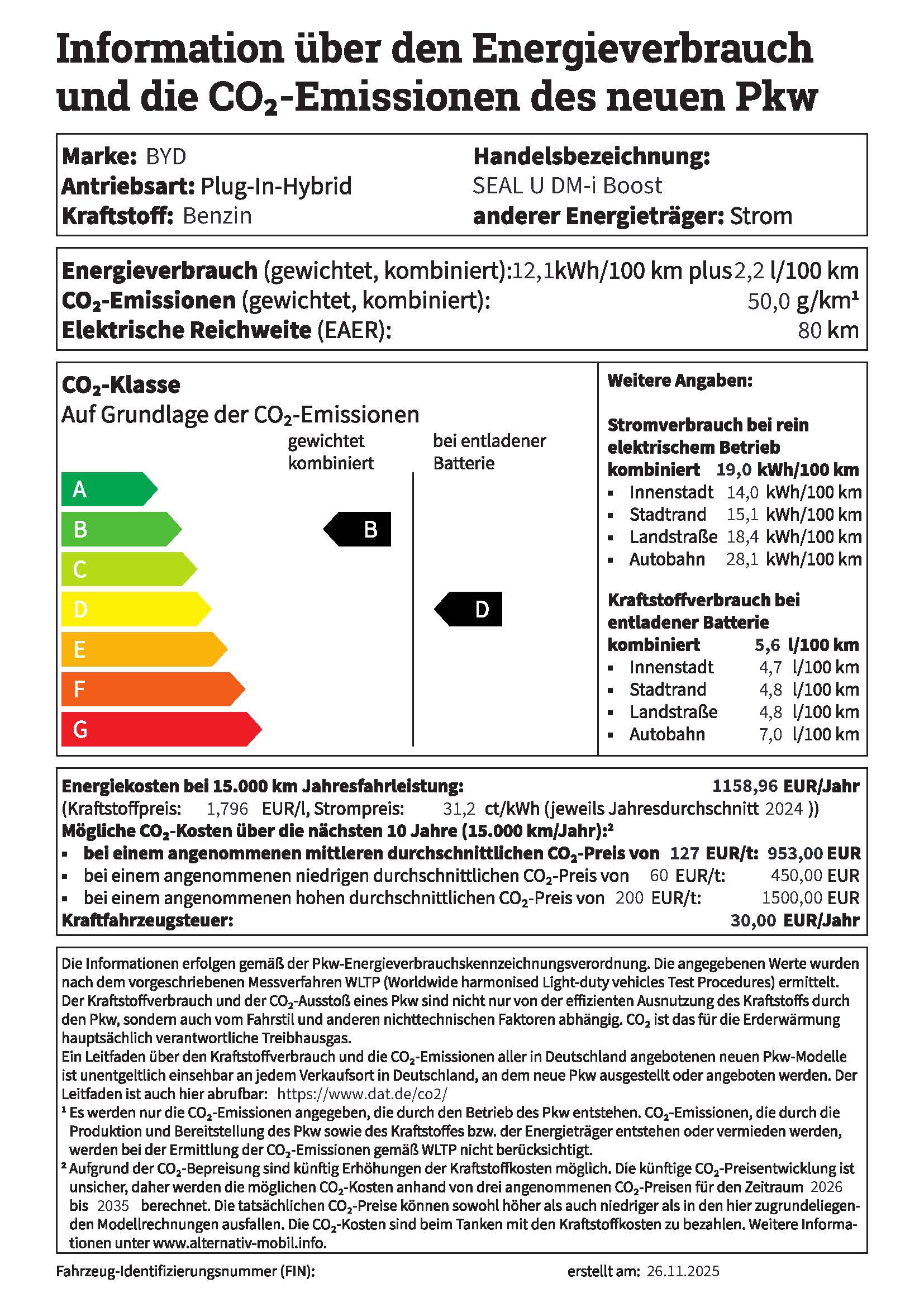 PKW Label Seal U Dm-i