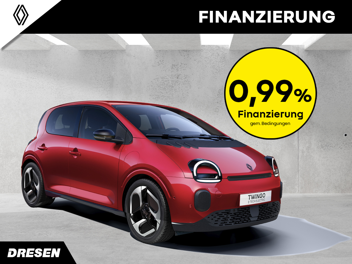 Renault Twingo rot und gelber Button