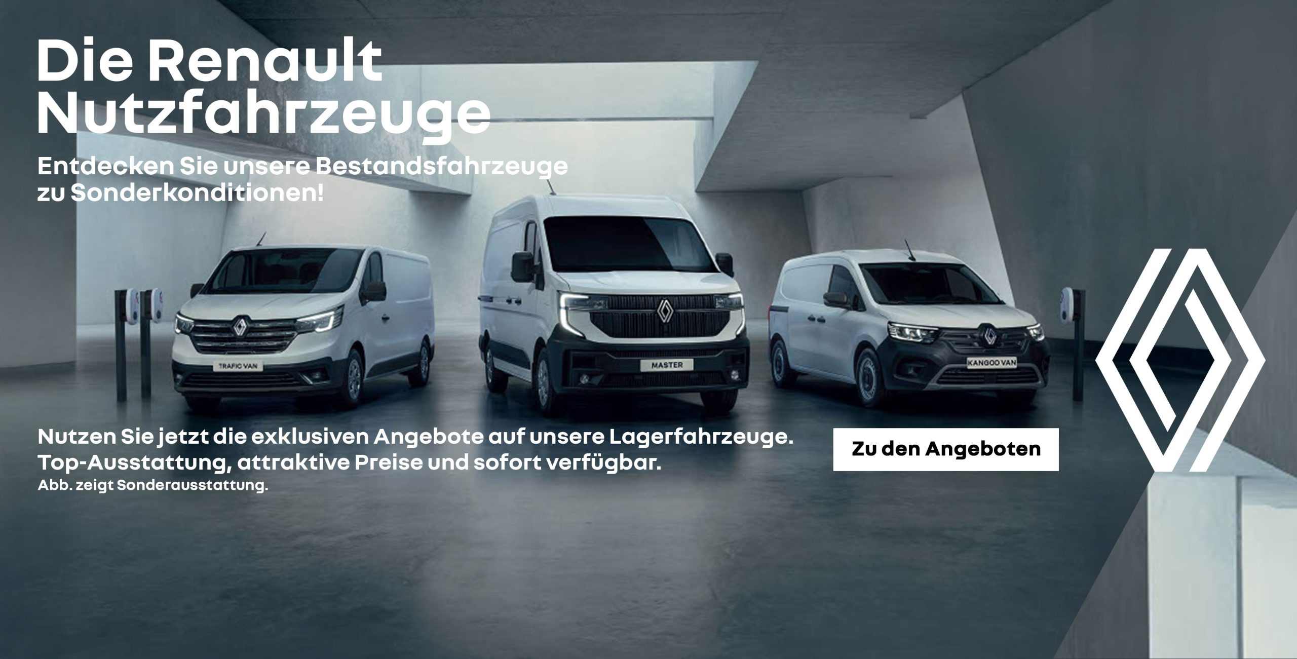 weiße Renault Nutzfahrzeuge