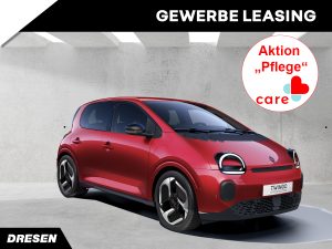 Roter Renault Twingo Gewerbe Leasing pflege