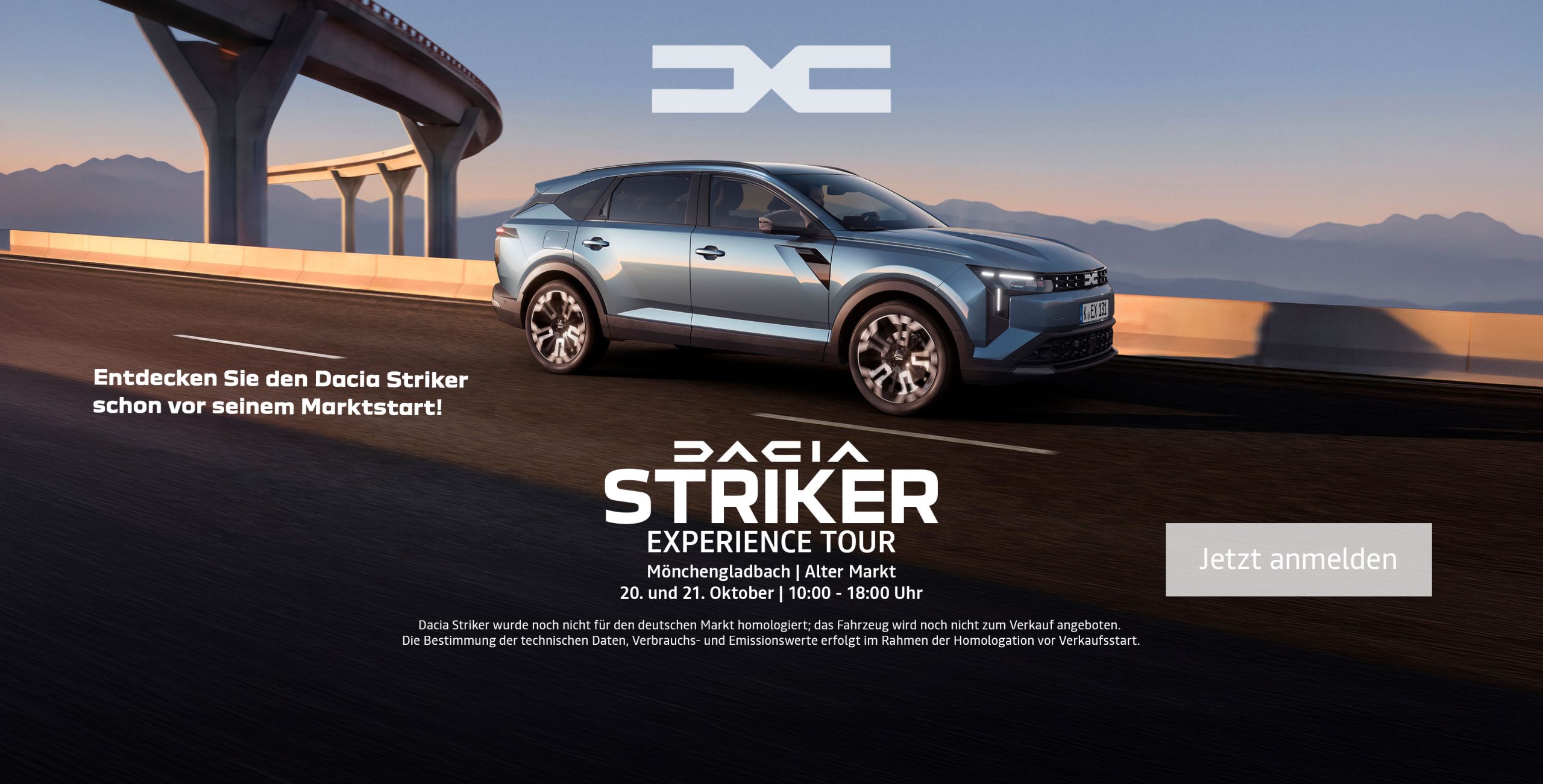 dacia striker vor brücke