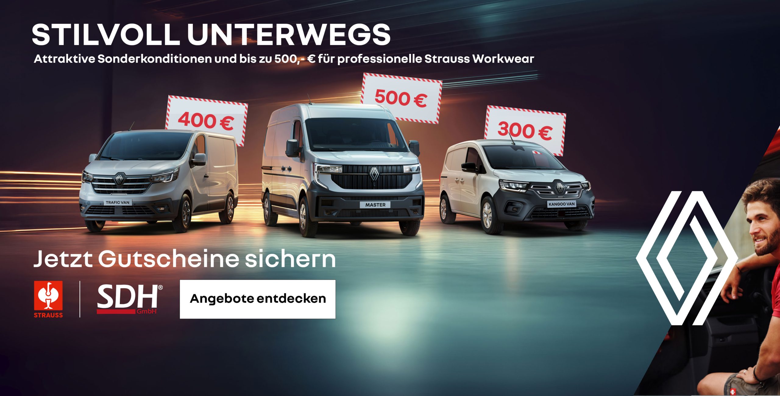 Renault Trfic, Master und Kangoo